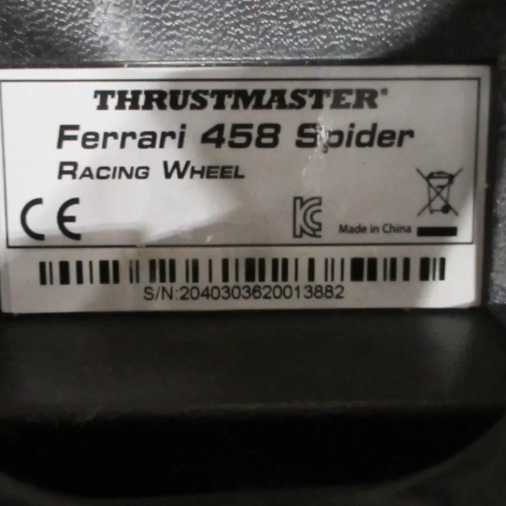Xbox Thrustmaster Ferrari 458 Spider Racing Wheel with Pedals *Working*